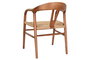DKD Home Decor Silla Olmo Fibra Marrón