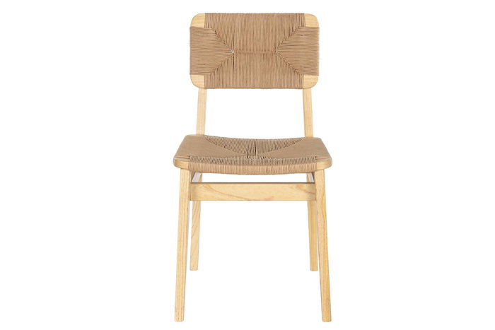 DKD Home Decor Silla Natural Olmo Fibra 50 x 81 x 42 cm