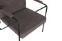 DKD Home Decor Butaca Moderno Gris Poliéster y Metal 69.5 x 76 x 64 cm