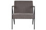 DKD Home Decor Butaca Moderno Gris Poliéster y Metal 69.5 x 76 x 64 cm