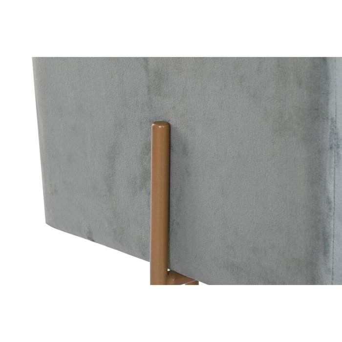 DKD Home Decor Reposapiés de Terciopelo Verde con Tapa DKD Home Decor Reposapiés de Terciopelo Verde con Tapa