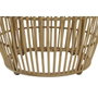 DKD Home Decor Set de 2 Mesas de Centro de Bambú 70x70x50 cm Natural