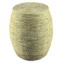 DKD Home Decor Reposapiés de Cáñamo y Cuerda 45x45x52 cm Marrón Claro Natural