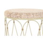 DKD Home Decor Mesita Auxiliar de Ratán y Metal Natural