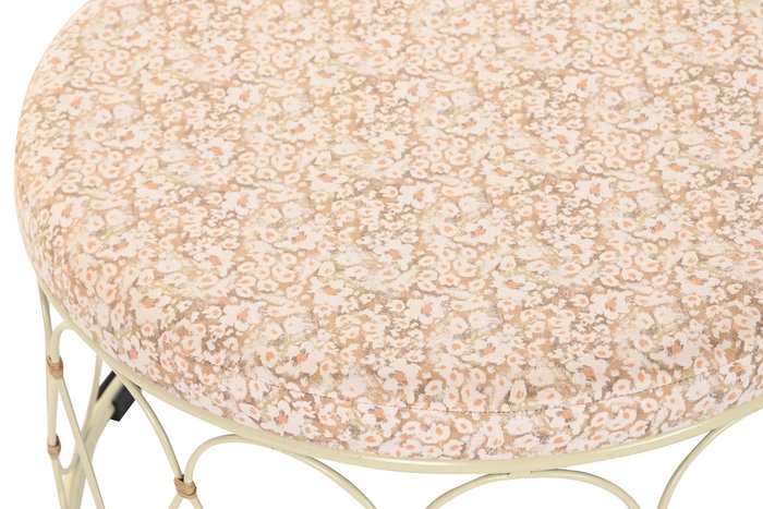 DKD Home Decor Mesa Centro Boho Natural Crema Ratan Metal 48 x 30 x 48 cm DKD Home Decor Mesa Centro Boho Natural Crema Ratan Metal 48 x 30 x 48 cm