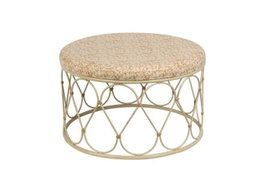 DKD Home Decor Mesa de Centro de Ratán y Metal Natural 48x48x30