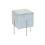 DKD Home Decor Reposapiés de Metal y Poliéster Azul Celeste y Dorado