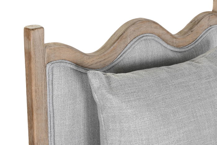 DKD Home Decor Sillón Tradicional Gris Claro 73 x 88 x 70 cm DKD Home Decor Sillón Tradicional Gris Claro 73 x 88 x 70 cm