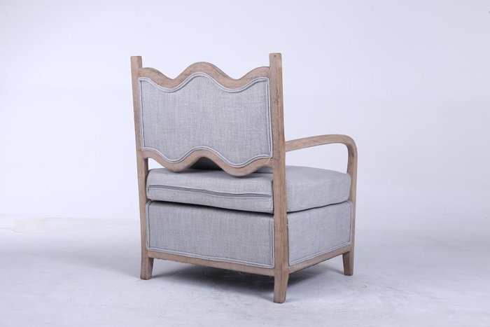 DKD Home Decor Sillón Tradicional Gris Claro 73 x 88 x 70 cm