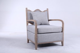 DKD Home Decor Sillón Tradicional Gris Claro 73 x 88 x 70 cm