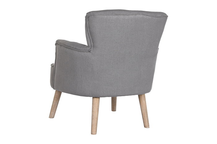 DKD Home Decor Butaca Tradicional Gris Oscuro 70 x 88 x 70 cm