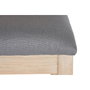 DKD Home Decor Silla de Abeto y Poliéster Gris Oscuro