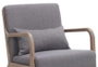 DKD Home Decor Silla de Abeto y Poliéster Gris Oscuro