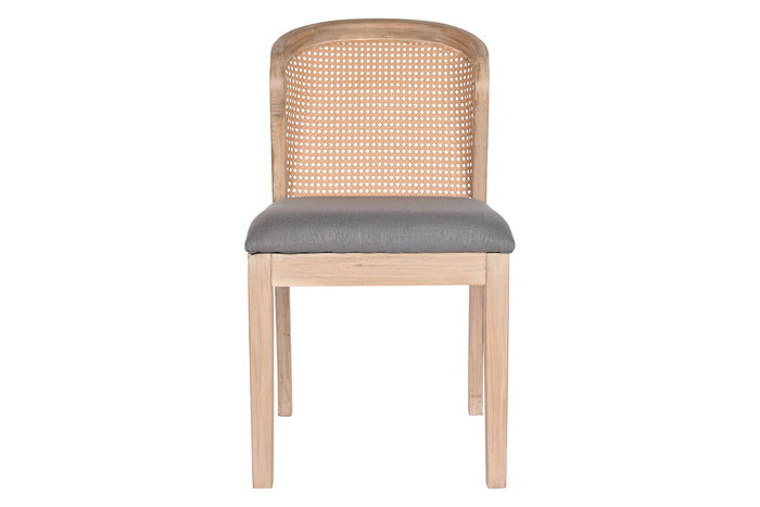 DKD Home Decor Silla Gris Oscuro Poliester 61 x 86 x 46 cm