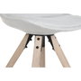 DKD Home Decor Silla de Roble y Poliéster Gris Claro