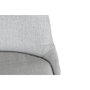 DKD Home Decor Silla de Roble y Poliéster Gris Claro