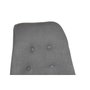 DKD Home Decor Silla de Roble y Poliéster Gris Oscuro