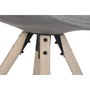 DKD Home Decor Silla de Roble y Poliéster Gris Oscuro