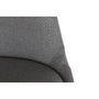 DKD Home Decor Silla de Roble y Poliéster Gris Oscuro