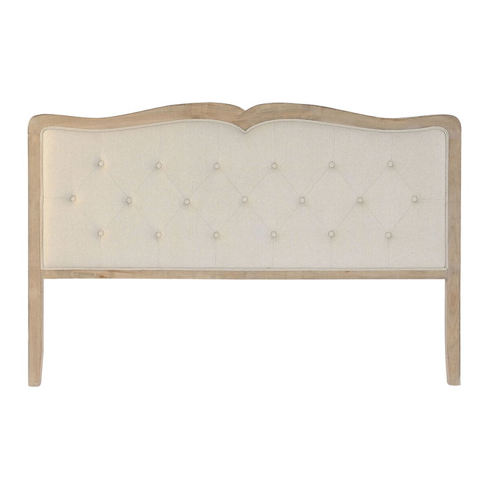 DKD Home Decor Cabecero de Cama Roble y Poliéster Beige 180x8x120