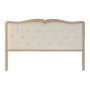 DKD Home Decor Cabecero de Cama Roble y Poliéster Beige 180x8x120
