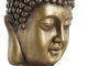 DKD Home Decor Macetero Oriental Dorado Fibra de Vidrio 25 x 36 x 25 cm con Buda