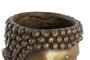 DKD Home Decor Macetero Oriental Dorado Fibra de Vidrio 25 x 36 x 25 cm con Buda