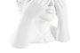 DKD Home Decor Set de 3 Maceteros de Resina Blanco y Dorado