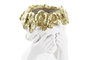 DKD Home Decor Set de 3 Maceteros de Resina Blanco y Dorado