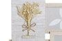 DKD Home Decor Marco Multifoto Shabby Natural Paulownia Cristal 3 Fotos 31 x 34 x 2.4 cm