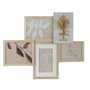 DKD Home Decor Marco Multifoto Paulownia 53x2,4x39,5 cm para 5 Fotos