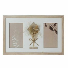 DKD Home Decor Marco Multifoto Paulownia y Cristal 39x1,2x22 cm