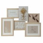 DKD Home Decor Marco Multifoto Paulownia y Cristal 54x36,7 cm Natural