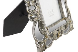 DKD Home Decor Marco de Foto 10x15 Dorado y Plateado Resina 2 x 25 x 19 cm (2 Unidades)