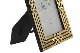 DKD Home Decor Marco de Foto 13x18 Neoclasico Dorado Resina 17 x 1.5 x 22 cm