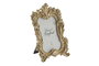 DKD Home Decor Marco de Fotos para Fotos de 10x15 cm, Estilo Tradicional, Color Dorado, Material Resina. Dimensiones del Marco: 23x16x2.6 cm