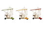 DKD Home Decor Set de 3 Vehículos Decorativos de Metal Vintage