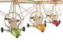 DKD Home Decor Set de 3 Vehículos Decorativos de Metal Vintage