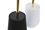 DKD Home Decor Escobillero Blanco Negro (2 Unidades) 12 x 34.5 x 12 cm