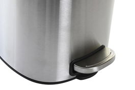 DKD Home Decor Papelera Plateado 25 x 27 x 20 cm Inox y PP
