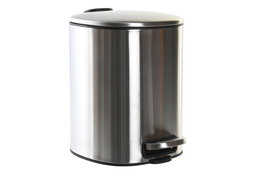 DKD Home Decor Papelera Plateado 25 x 27 x 20 cm Inox y PP