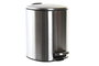 DKD Home Decor Papelera Plateado 25 x 27 x 20 cm Inox y PP
