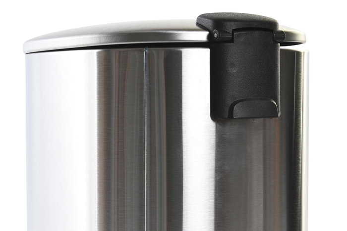 DKD Home Decor Papelera Plateado 25 x 27 x 20 cm Inox y PP