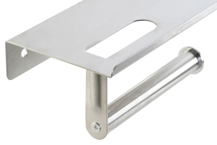 DKD Home Decor Portarrollos Plateado Inox 9.7 x 7.5 x 18 cm