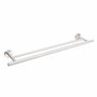 DKD Home Decor Toallero de Pared en Acero Inoxidable Plateado 70x13,5x5,3 cm
