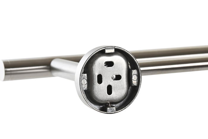 DKD Home Decor Toallero Plateado Inox Pared 70 x 13.5 x 5.3 cm