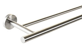 DKD Home Decor Toallero Plateado Inox Pared 70 x 13.5 x 5.3 cm