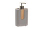 DKD Home Decor Dosificador de Cemento y Bambú Mate Gris