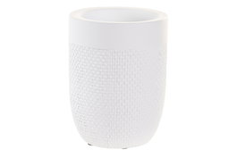 DKD Home Decor Vaso Blanco Cemento 8 x 10.5 x 8 cm