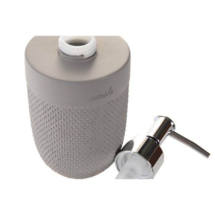 DKD Home Decor Dosificador de Cemento y PP Mate Gris